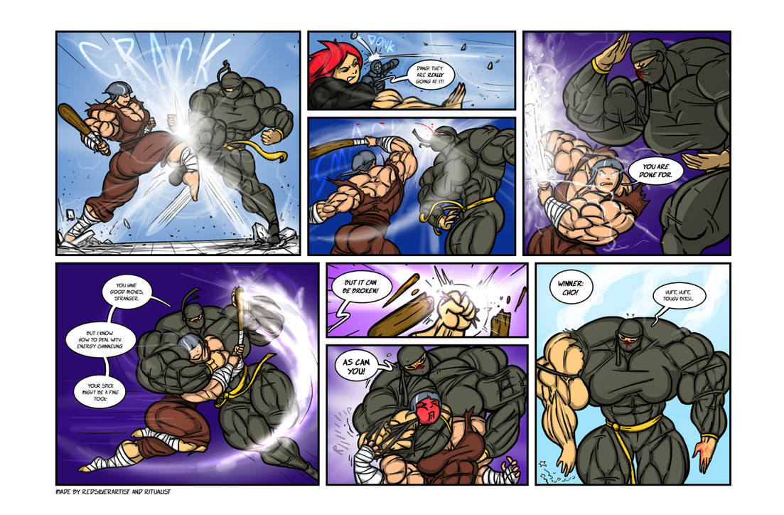 Muscle Franmie Ritualist Deviantart Growth drive comic 6 page 5 by Ritualist on DeviantArt