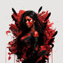 Kiran221w Artistic 8k Woman Aaliyah Hadid Red And 