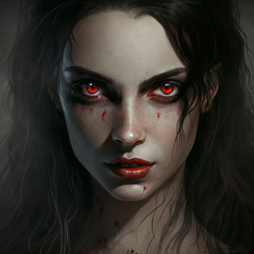 Kirab2 A Female Vampire Sneaky Face Red Eyes Bcf by apne3d on DeviantArt