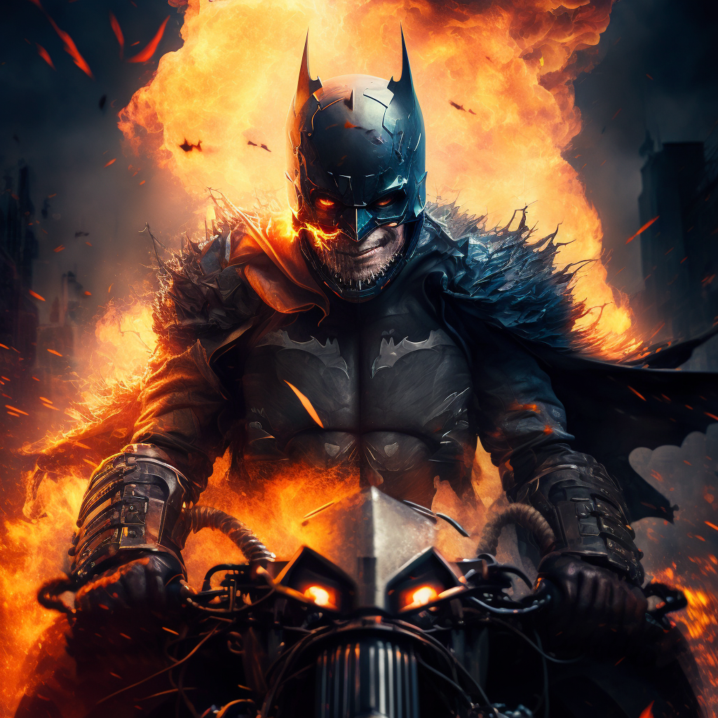 Batman The Rider Ghost rider angry Batman gotham city by max3ai on DeviantArt