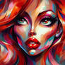 JESSICA RABBIT ABSTRACT AI