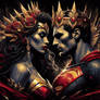 DC BABES LOVESTORIES LORD SUPERMAN AND QUEEN  WOND