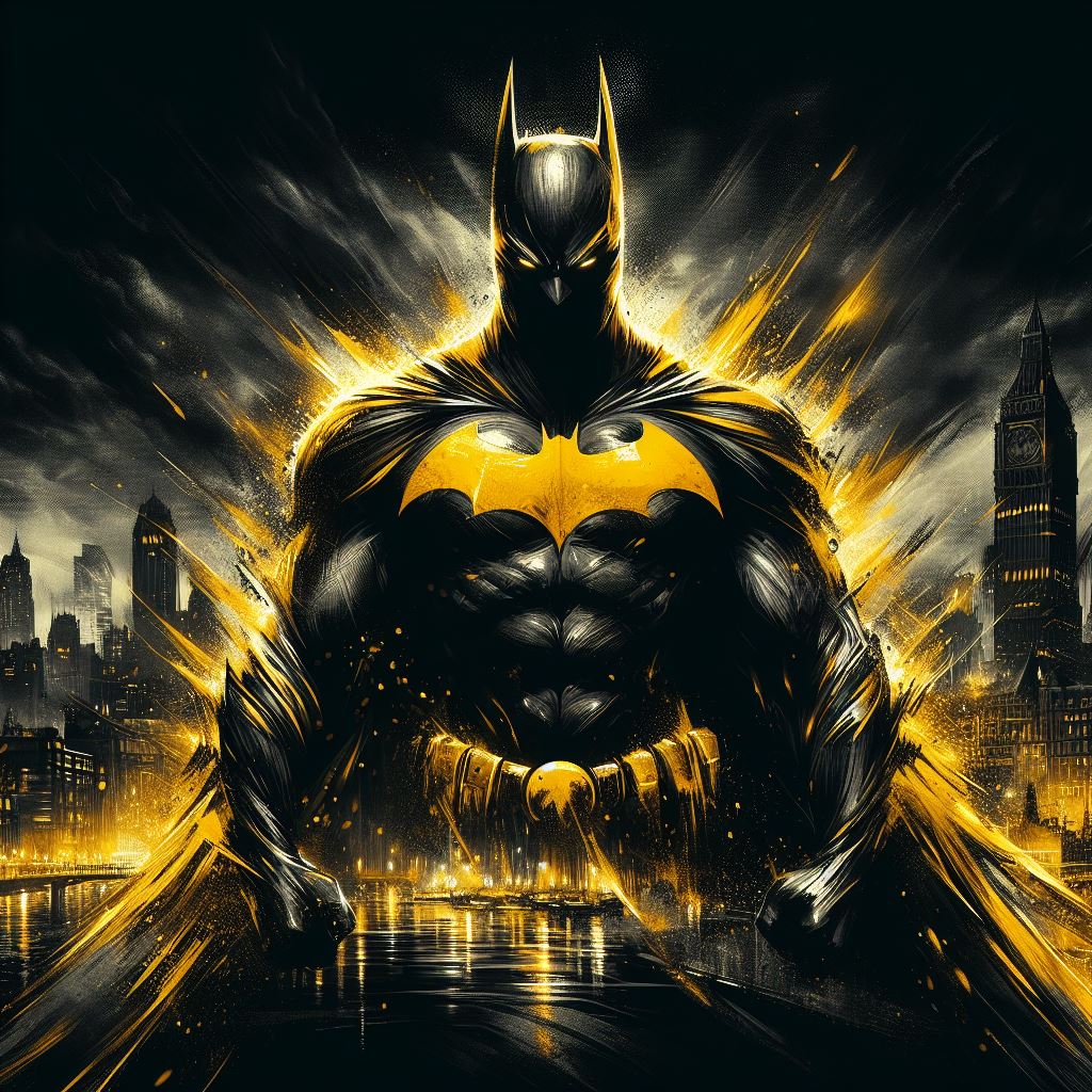 BATMAN BLACK AND YELLOW ABSTRACT AI by max3ai on DeviantArt