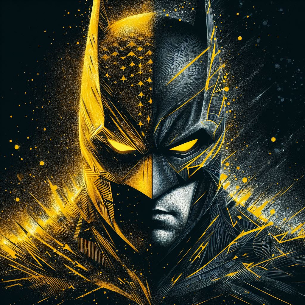 BATMAN BLACK AND YELLOW ABSTRACT AI by max3ai on DeviantArt