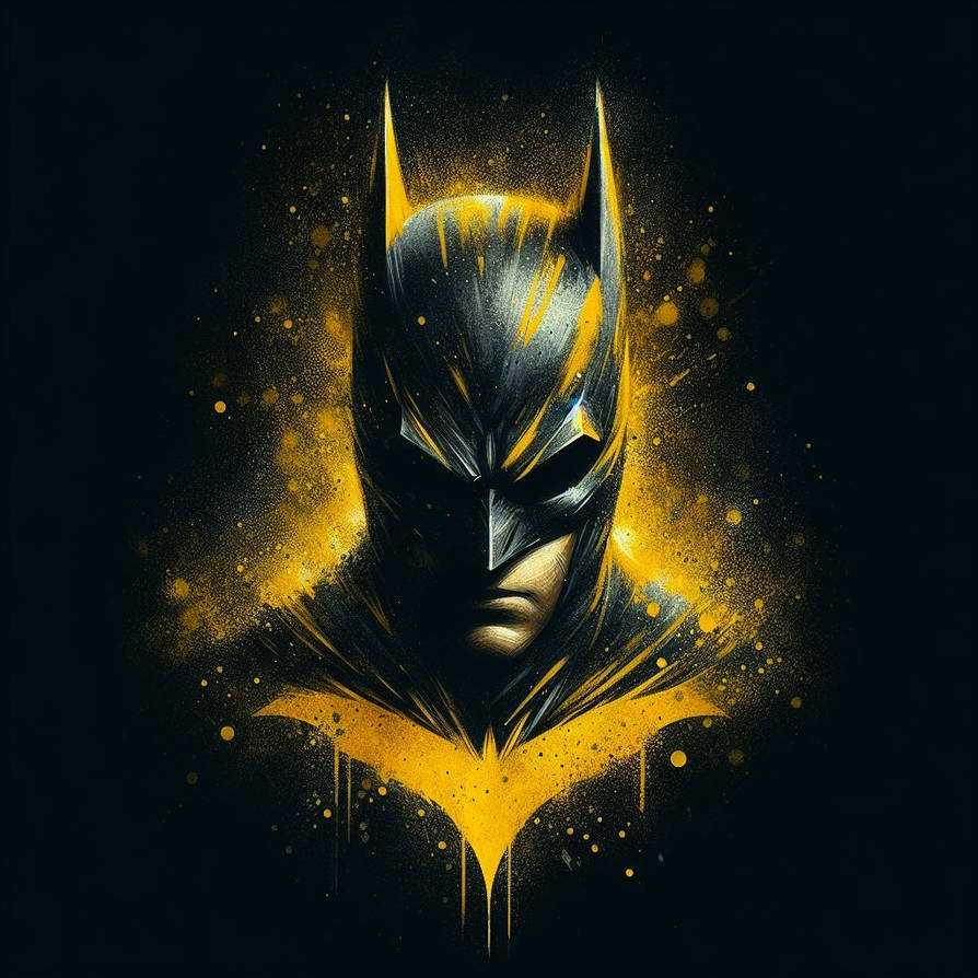 BATMAN BLACK AND YELLOW ABSTRACT AI by max3ai on DeviantArt