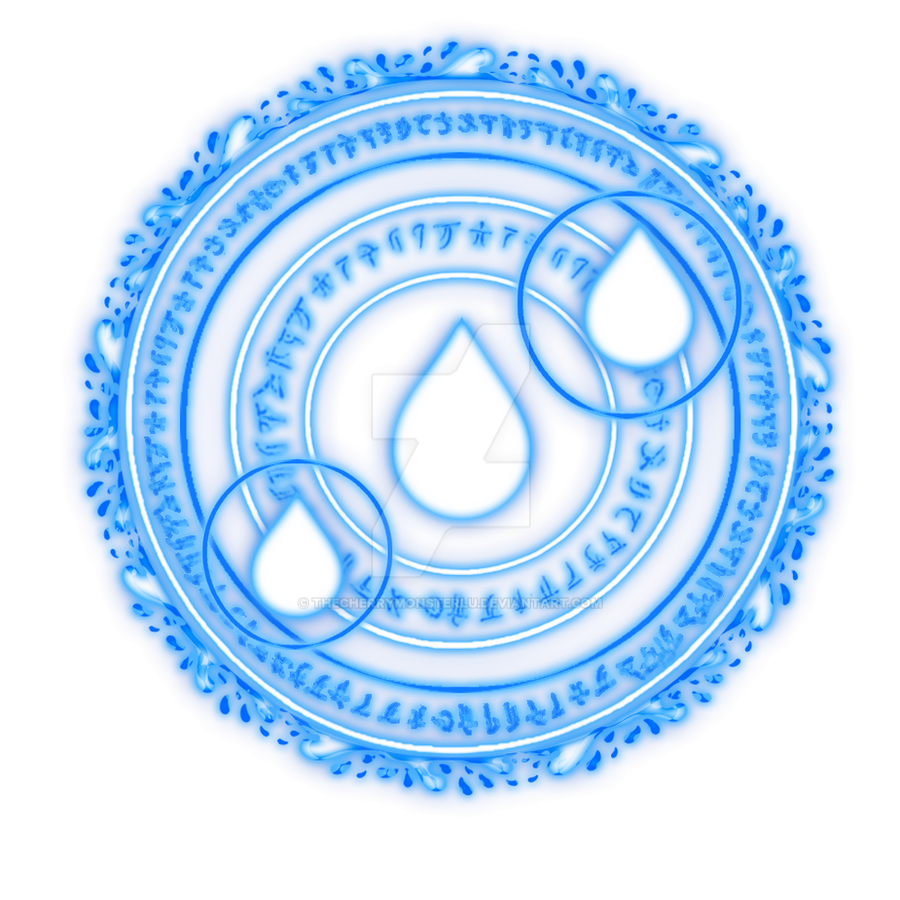 Magic Water Sign Water Magic Circle by TheCherryMonsterLu on DeviantArt