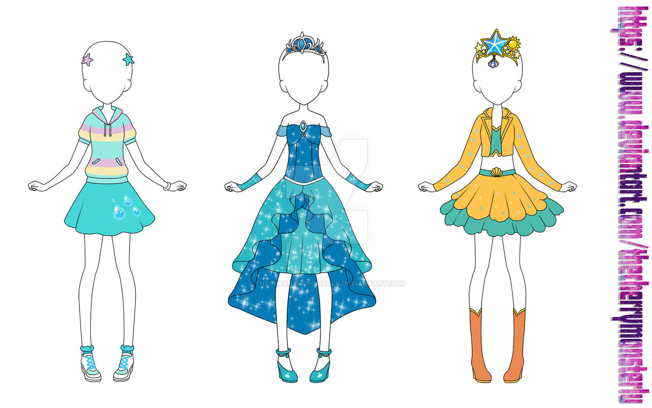 Shiny Shells Coords ~Part 2~ by TheCherryMonsterLu on DeviantArt