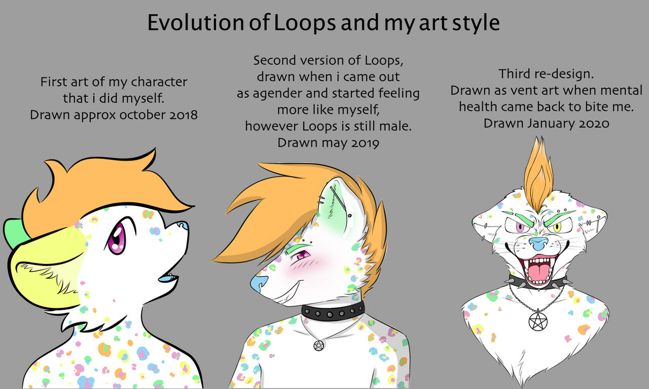 Mindloop Artist Deviantart Art progression 2018-2020 by Loops-The-Snep on DeviantArt