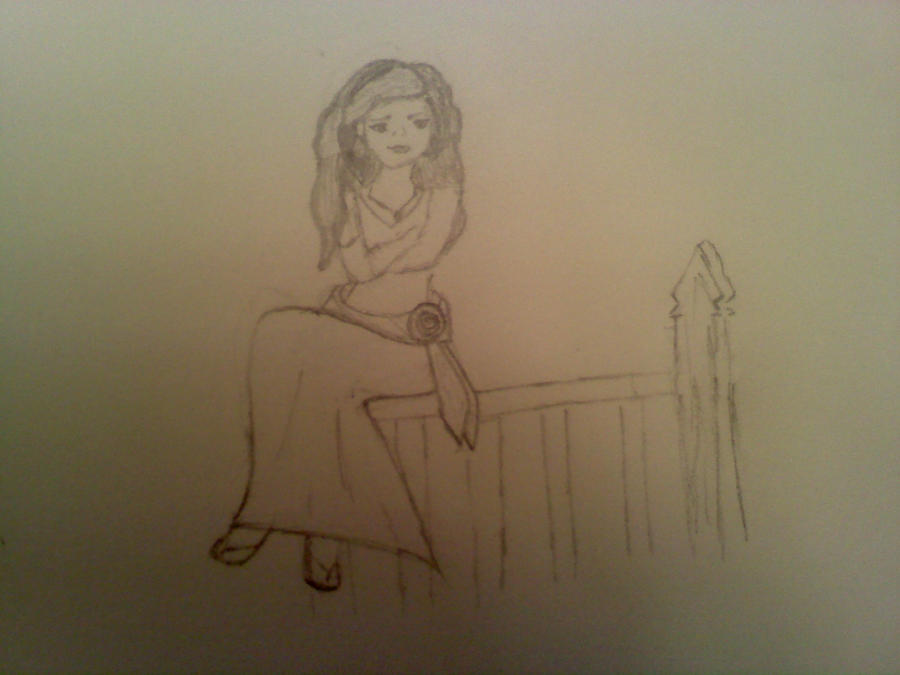 Princess Railing Princess on a Railing by LadyBluejay on DeviantArt