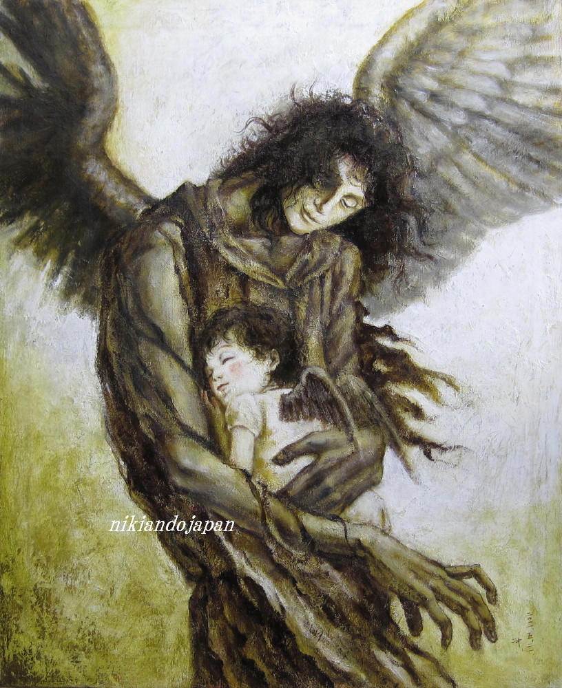 Two black angels by NikiAndo