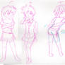 cont..Moe VDay project old school anime WIP