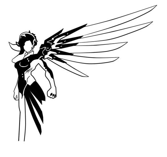 Mercy Silhouette WIP By Gash kage On DeviantArt mercy-silhouette-wip-by-gash-kage-on-deviantart
