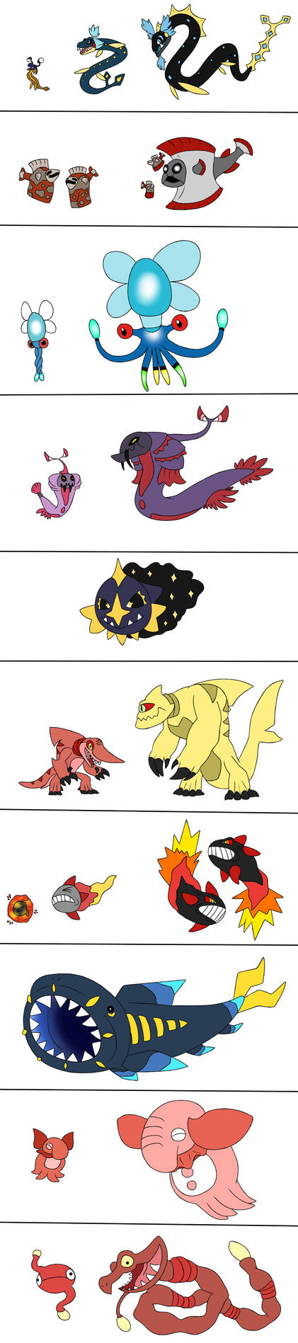 Container Fakemon Thematic Fakemon - Deep Sea Animals by TipsyRa1d3n on DeviantArt