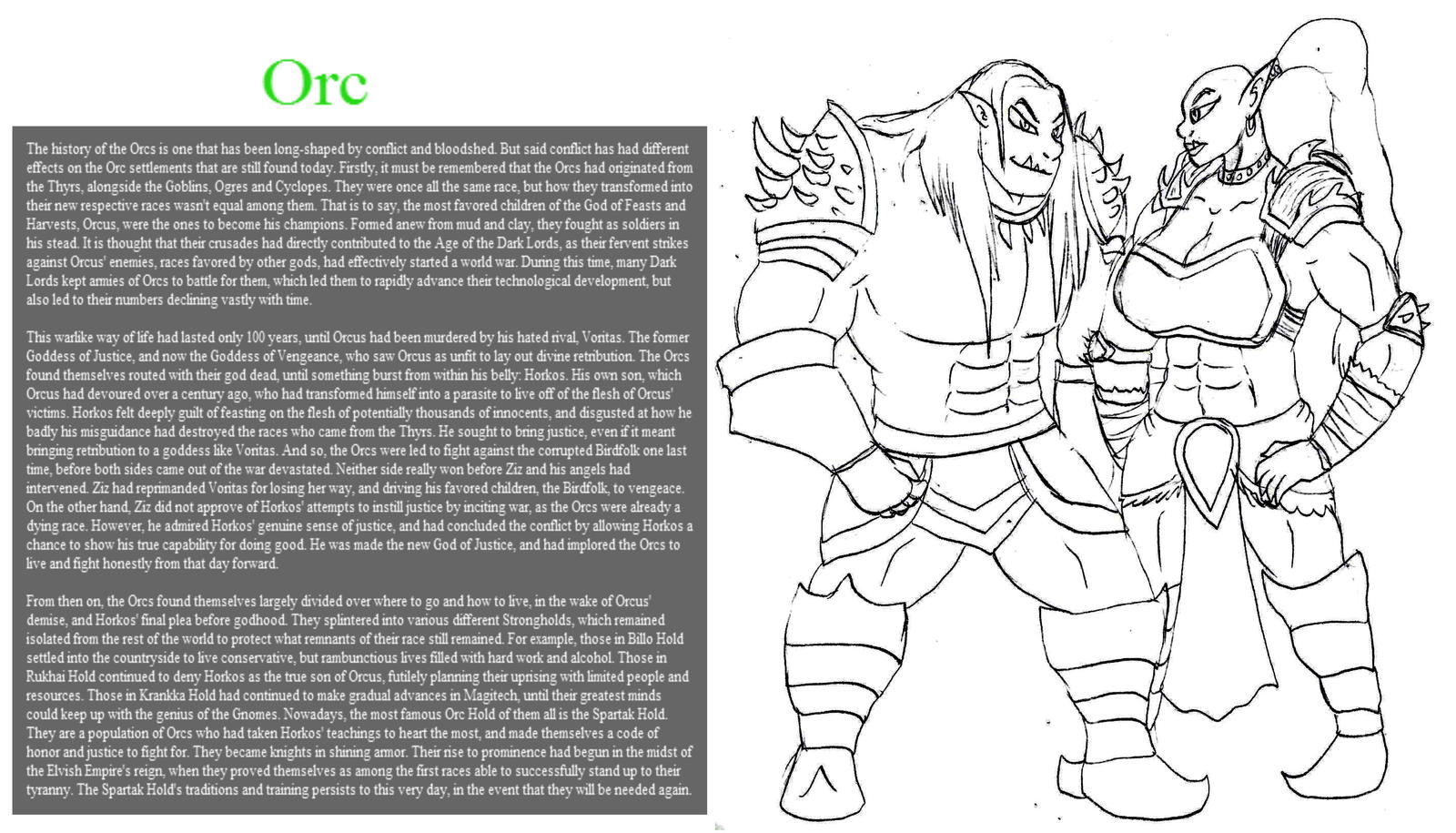 Oc Fantasy Races FantasTech Races - Orc by TipsyRa1d3n on DeviantArt