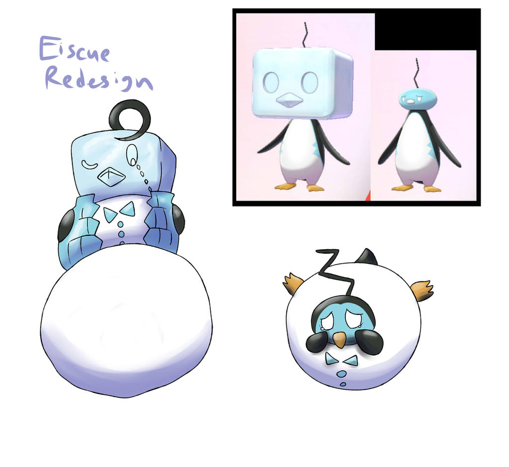 Esque Pokemon Eiscue Redesign by TipsyRa1d3n on DeviantArt