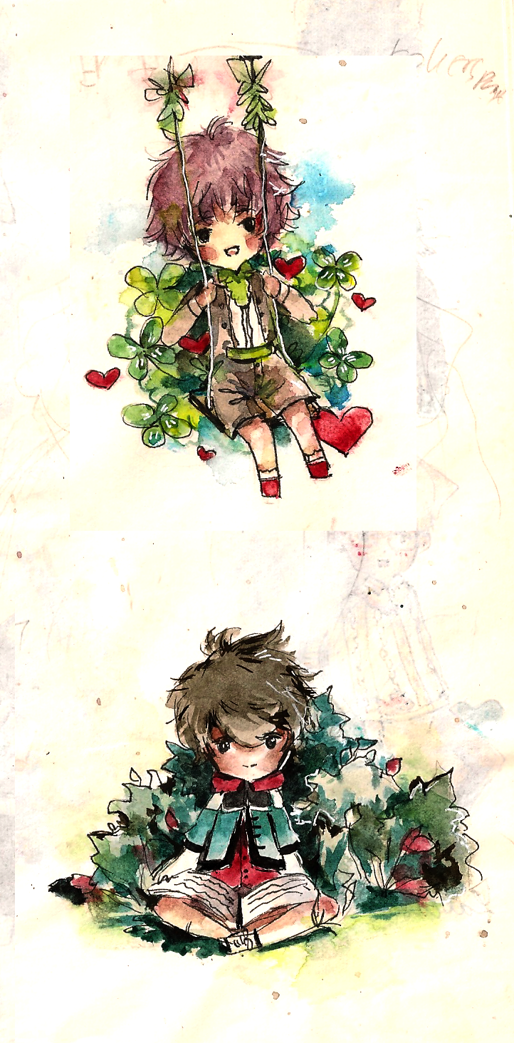 Chibis watercolor