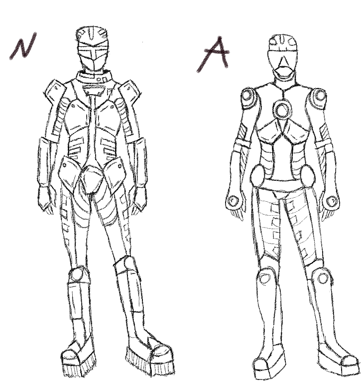 Suit Model Sketches