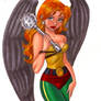 Hawkgirl Colored Sketch