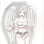 Hawkgirl Pencil Sketch