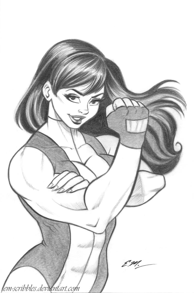 SheHulk Sketch Commission by emscribbles on DeviantArt
