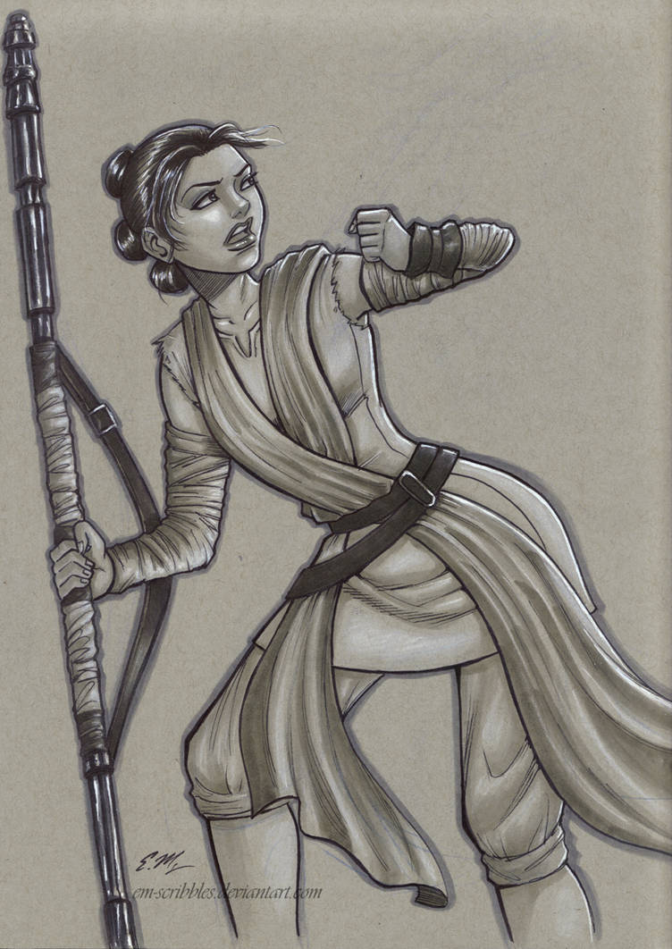 Rey Sketch by em-scribbles