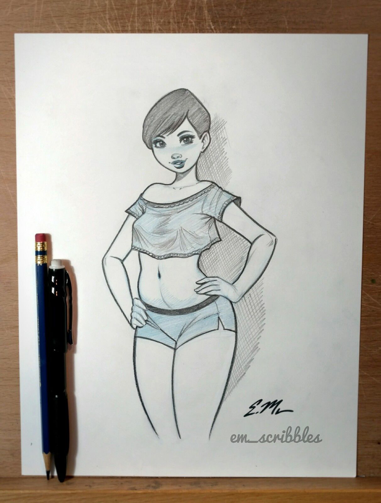 Casual Girl Sketch