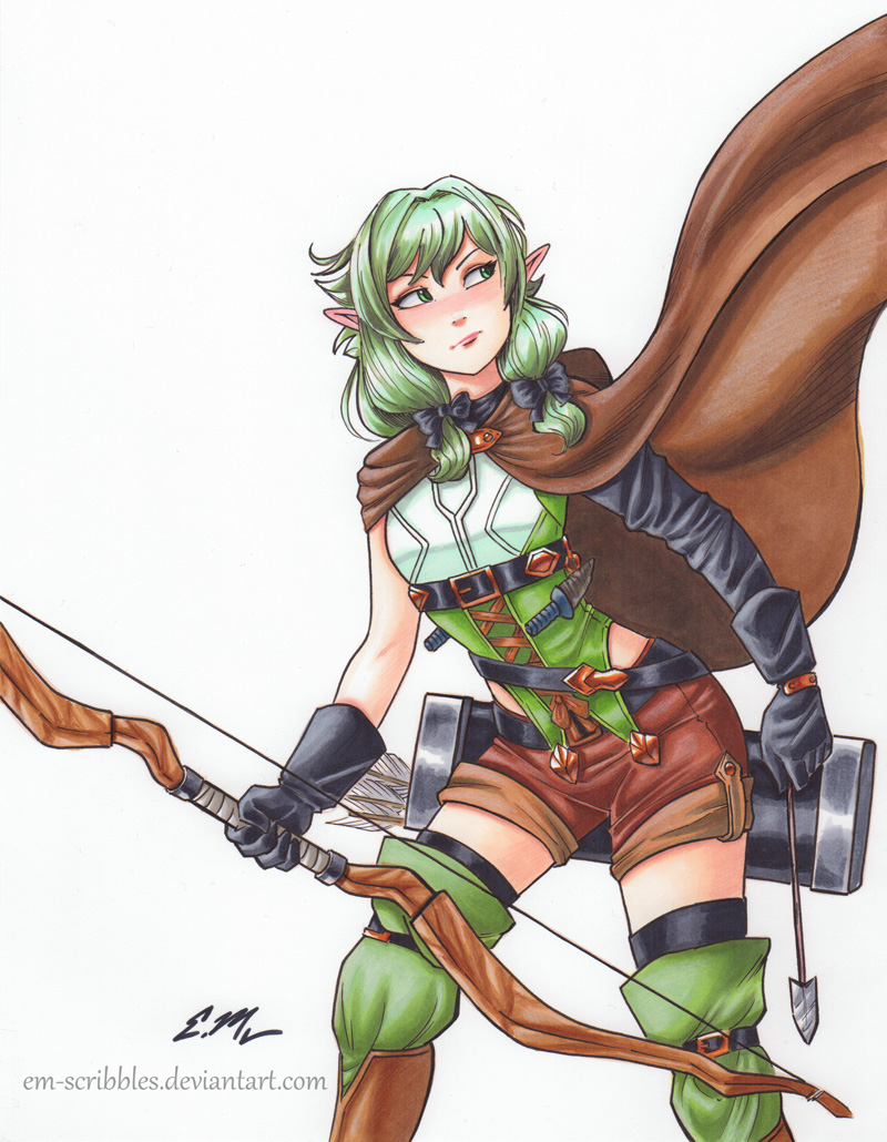 High Elf Archer By Em Scribbles On Deviantart High Elf Archer By Em Scribbles On Deviantart