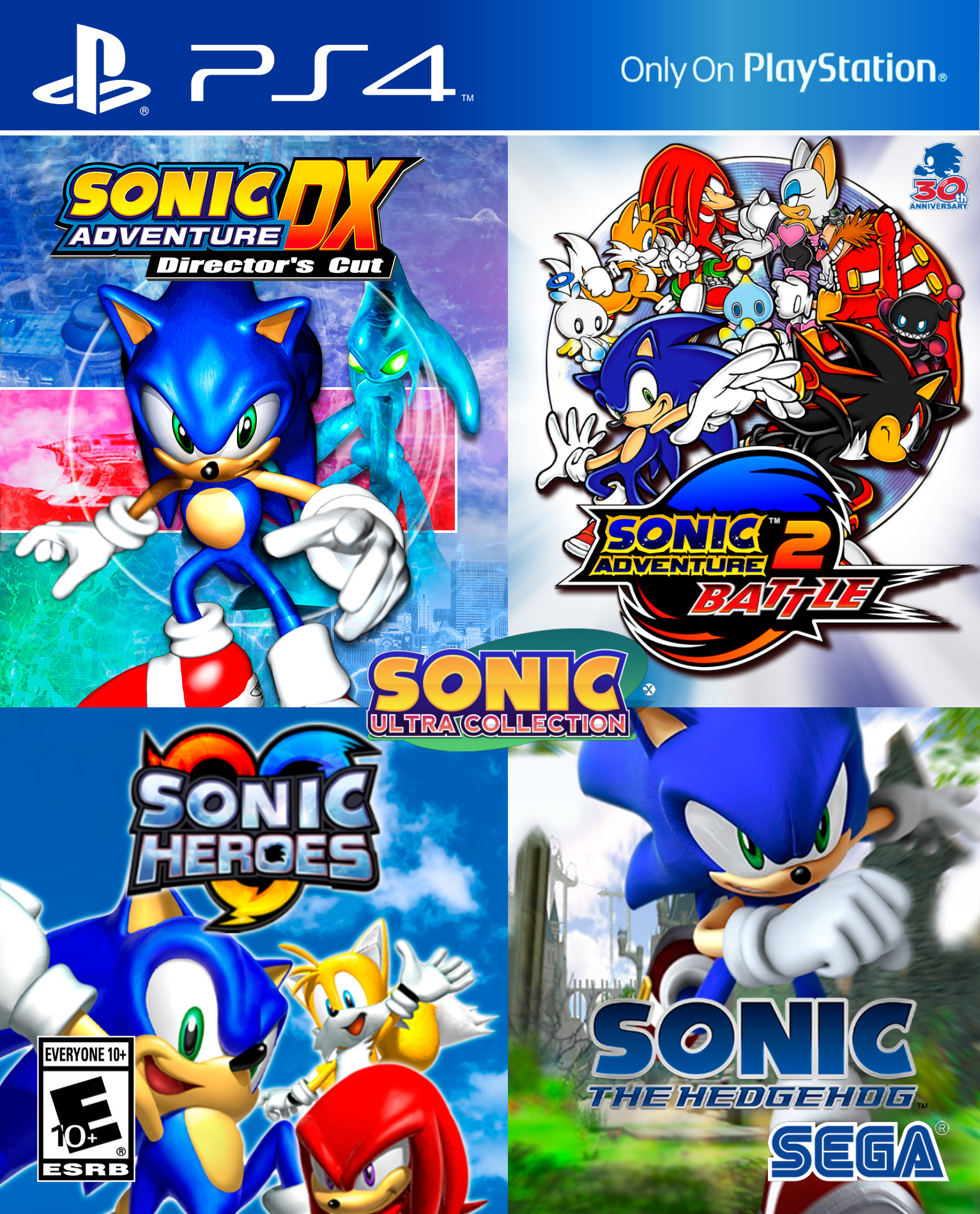 Sonic The Hedgehog 4 PlayStation 3 Box Art Cover by soniciscool