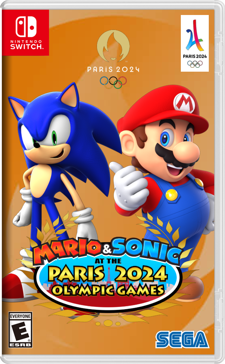 Mario Sonic At Paris 2025 Olympic Games Cover Box by Danyviani on
