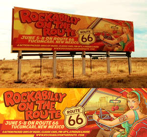 Rockabilly on the Route - Route 66 billboard