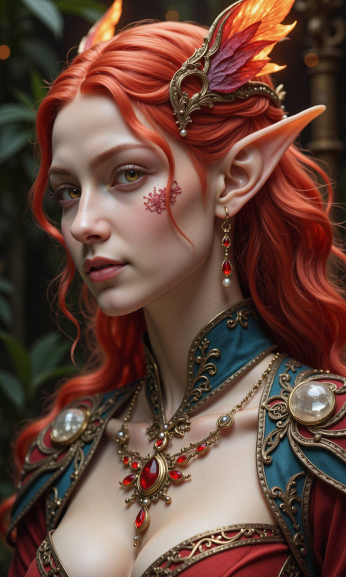 Red Elf Real Redhead wood elf by LatentSynapsisDreams on DeviantArt