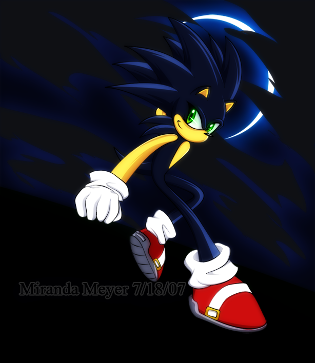 Dark Sonic The Hedgehog by TheSnowDrifter on DeviantArt