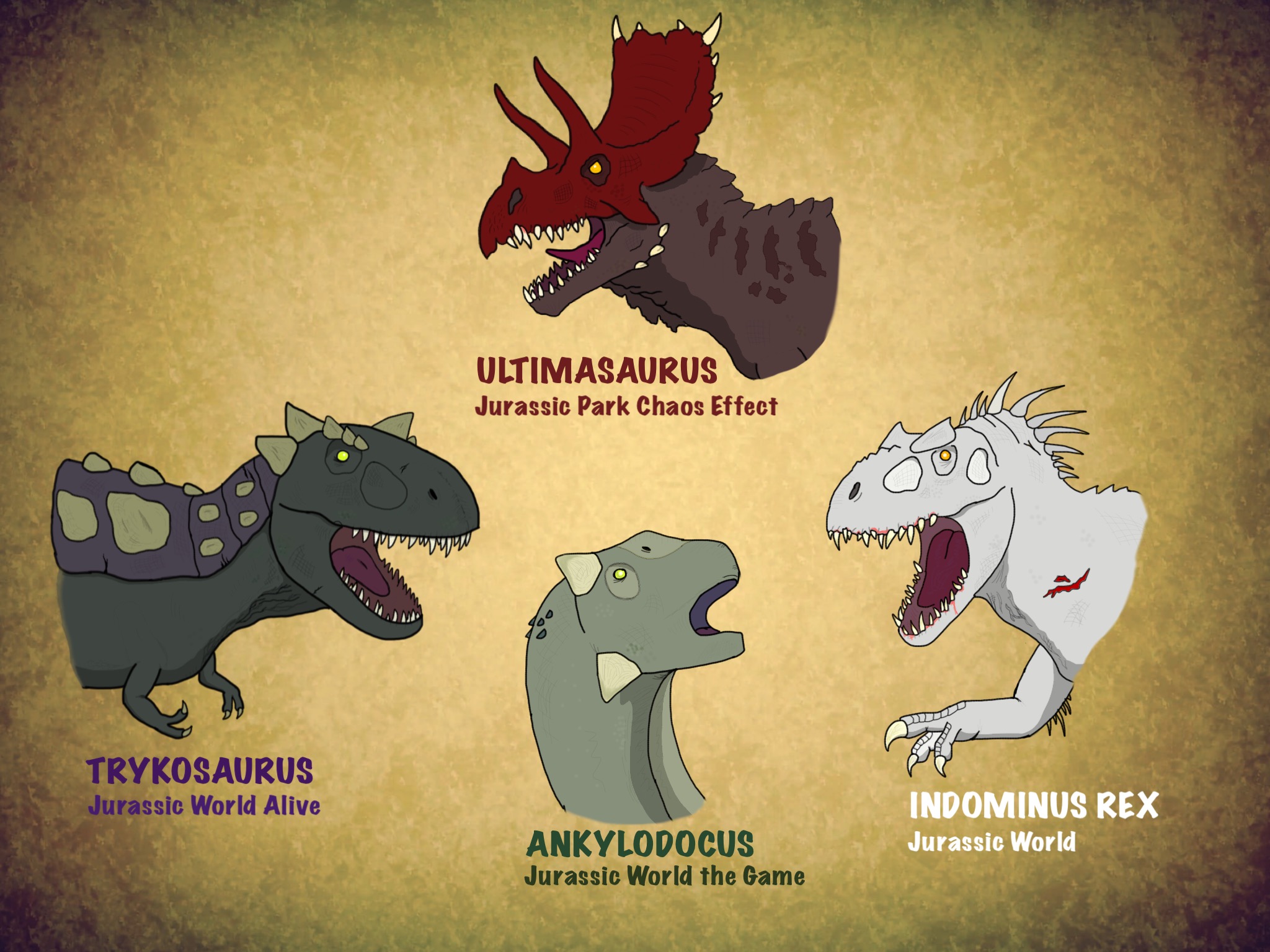 Jurassic World The Game: Hybrid T-Rex by sonichedgehog2 on DeviantArt