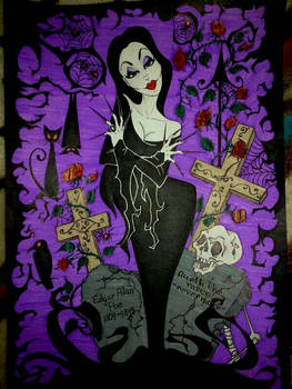 Morticia Addams 2015 by K.inkArt 