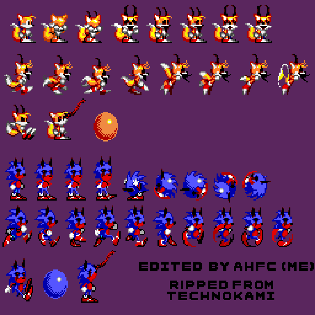 Zalgofied Tails and Sonic sprites by aaaahhhhhhfccccc on DeviantArt