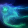 Stock Image - Blue Space Nebula