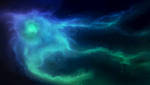 Stock Image - Blue Space Nebula by ParadisiacPicture