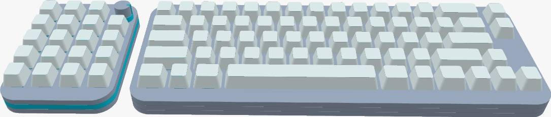Keyboard Deviantart Model of a Keyboard + Macropad by Goofy5052 on DeviantArt