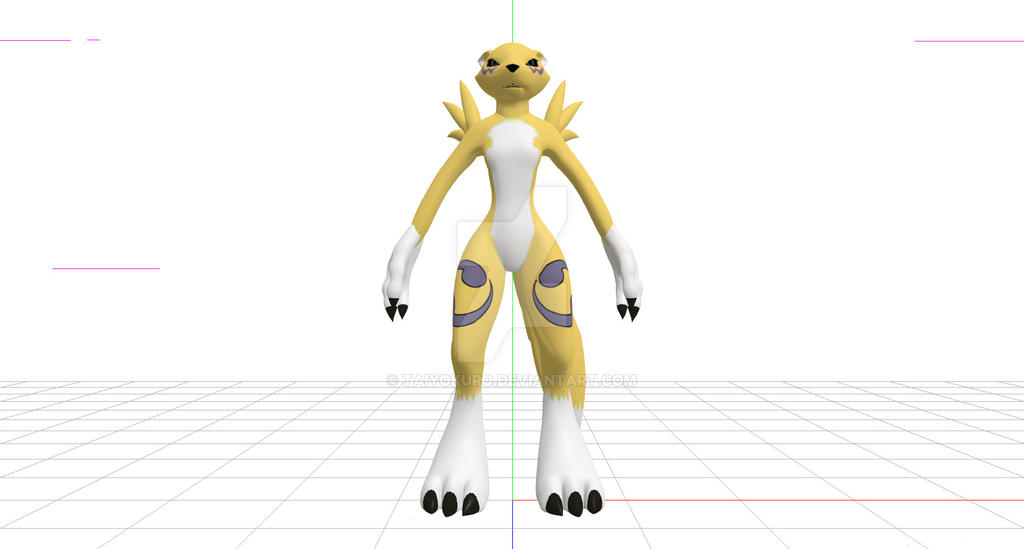 Renamon Rigged Model Renamon model nueva by TaiyoKuro on DeviantArt