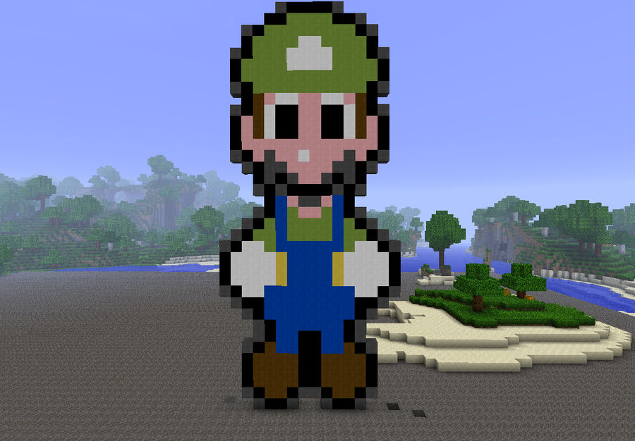 Minecraft Luigi Model Json Format Luigi visit Minecraft :D by TheDarkGanondorf on DeviantArt