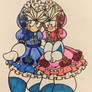 Mega Man Robots in Dresses - Twin Dolls!