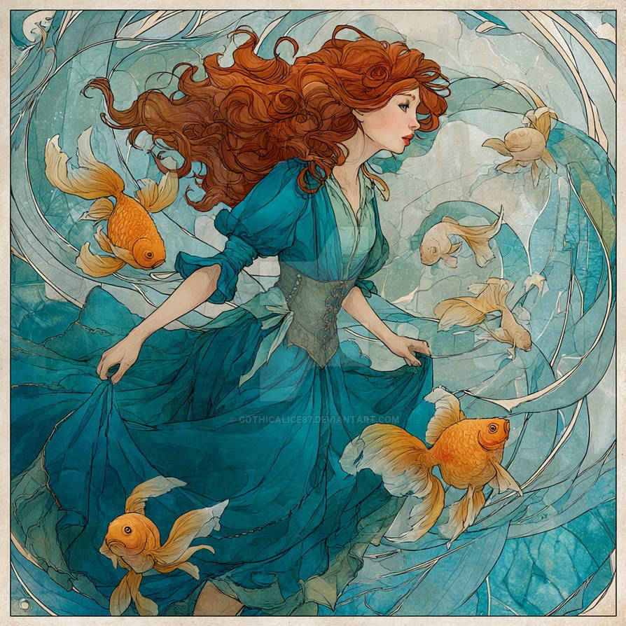 Alice Goldfish With the Goldfish by GothicAlice87 on DeviantArt