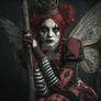 The Red Queen Harlequin Faerie of Wonderland