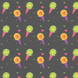 Ice Cream Colorful Pattern