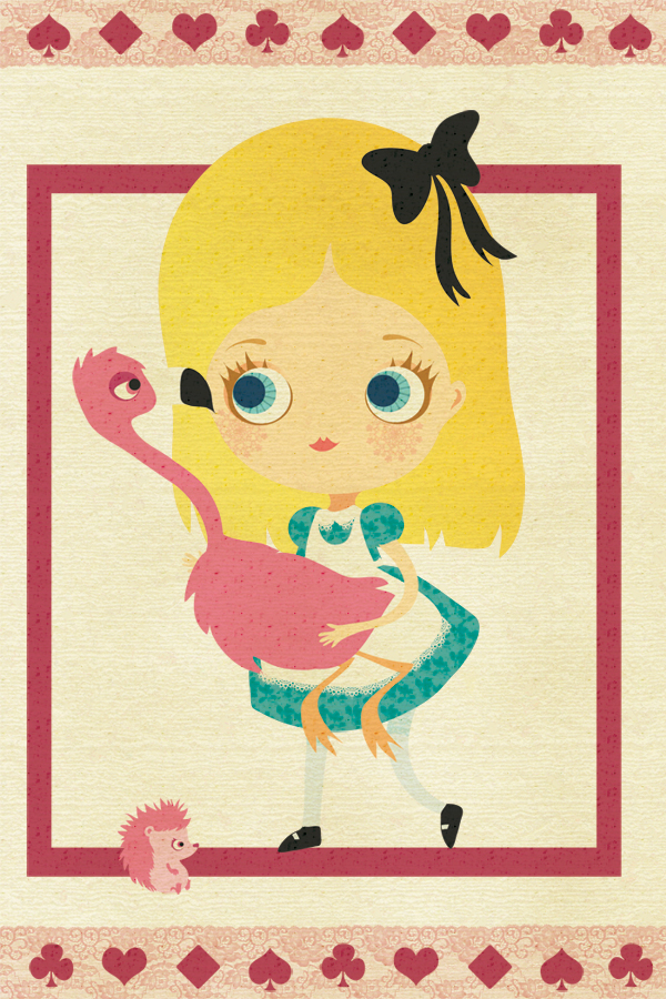 Alice and the flamingo