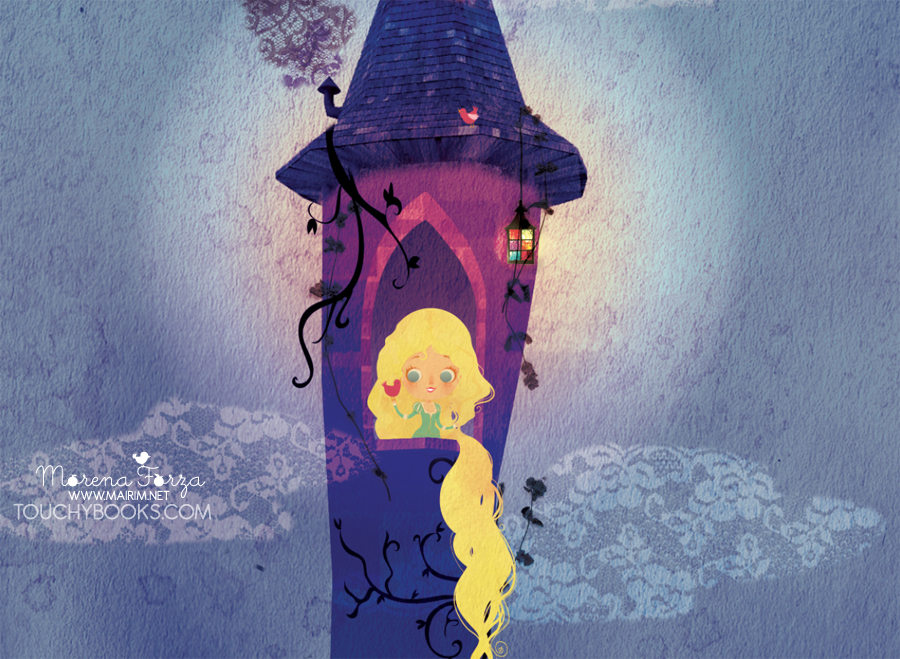 Rapunzel in her Tower by mairimart on DeviantArt