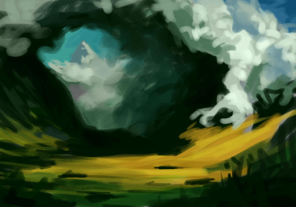 Storm In the Mountains doodle