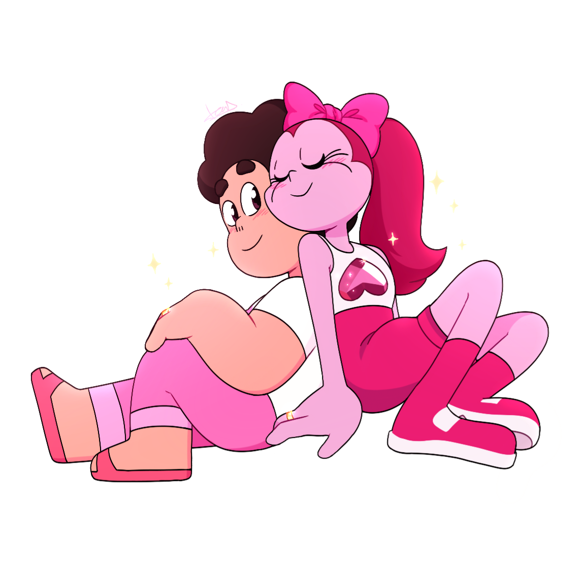 Deviantart Steven Steven and Spinel by Natuski on DeviantArt