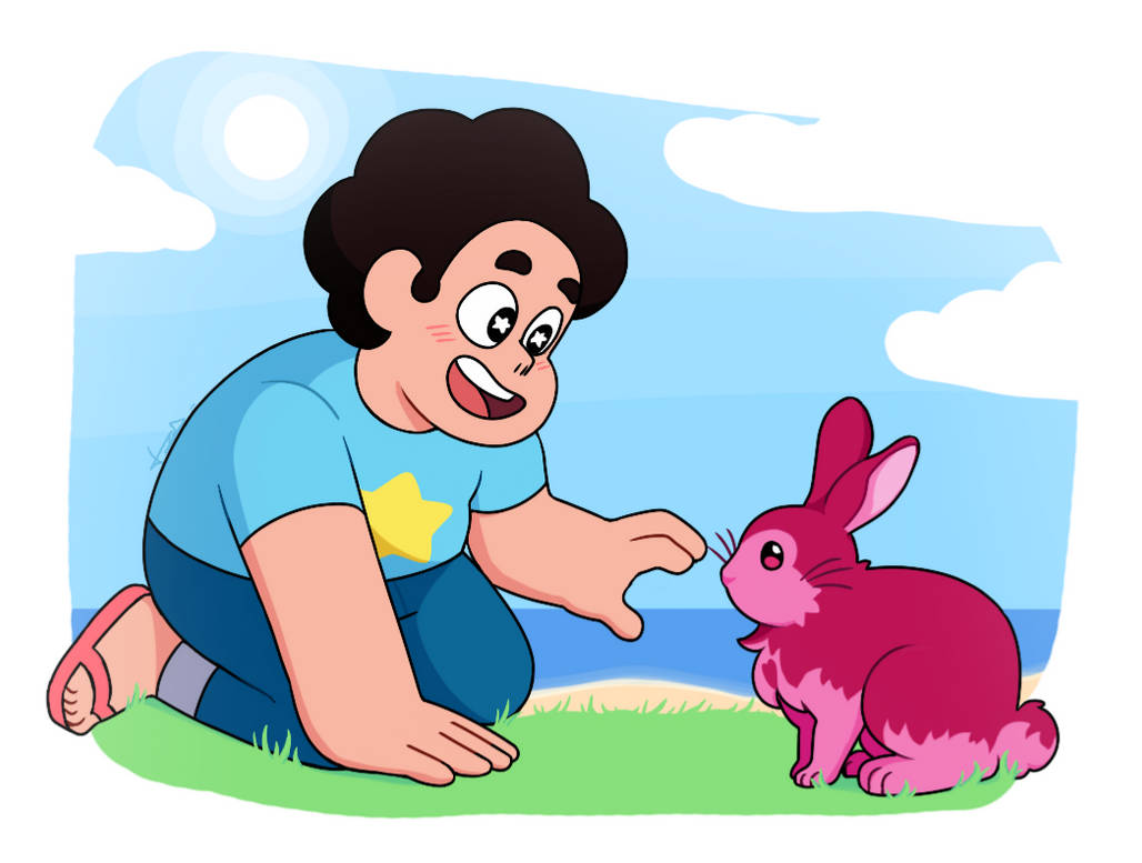 Steven and Bunny Spinel by Natuski on DeviantArt