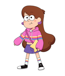 Mabel in a colorful outfit 